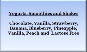 shakes and yogurt development